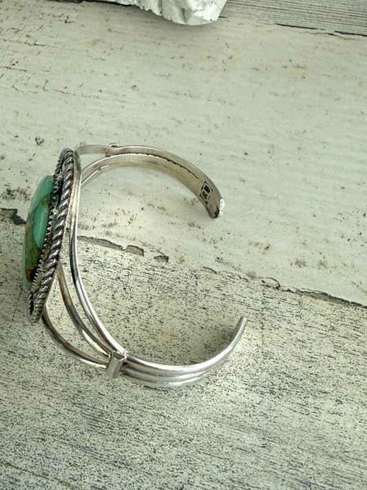Native American Sonoran Turquoise Cuff 6.5”