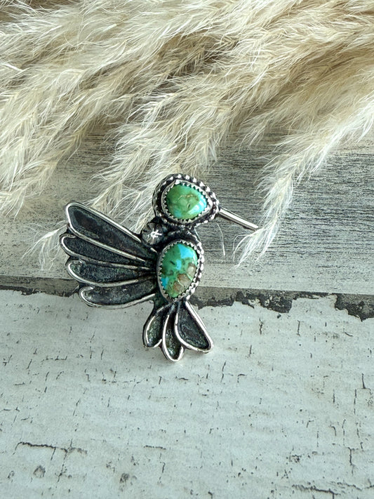 Native American Sonoran Gold Hummingbird Adjustable Ring