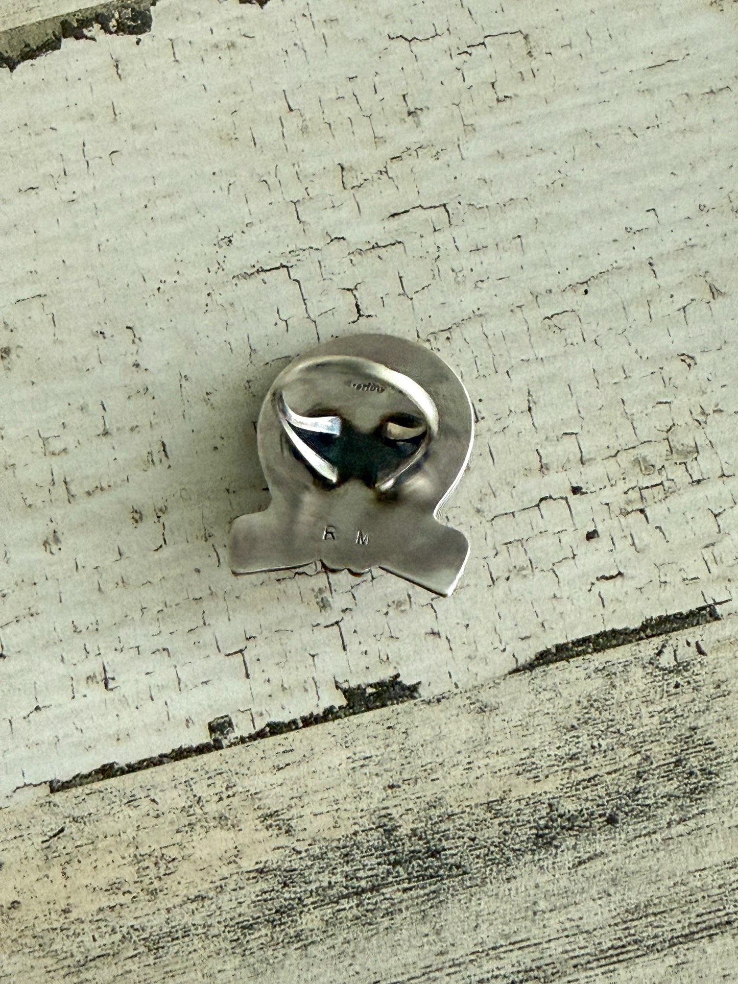 Native American Turquoise Horseshoe Ring 7
