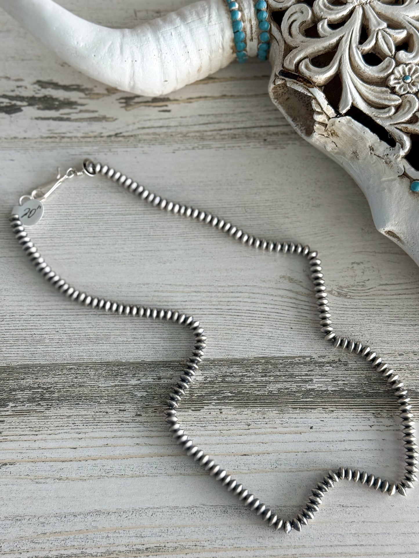 Native American Navajo Pearls 20" 5mm