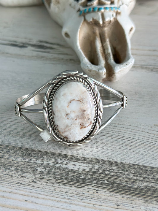 Native Made White Buffalo Cuff