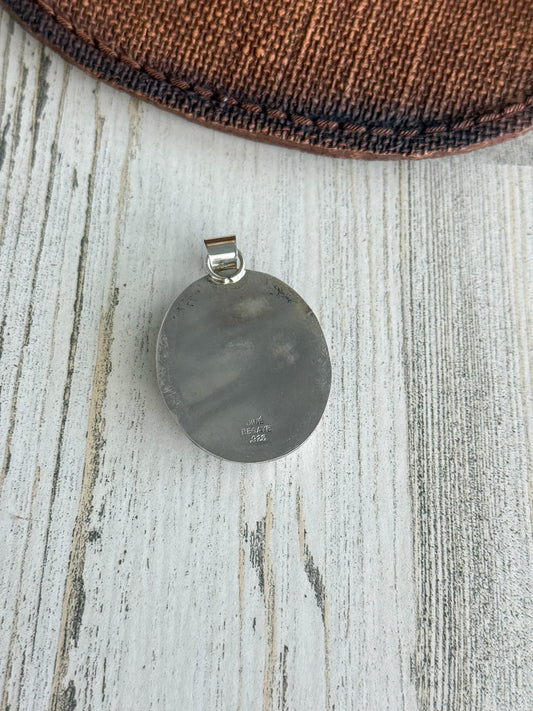 Native American Black Onyx Pendant