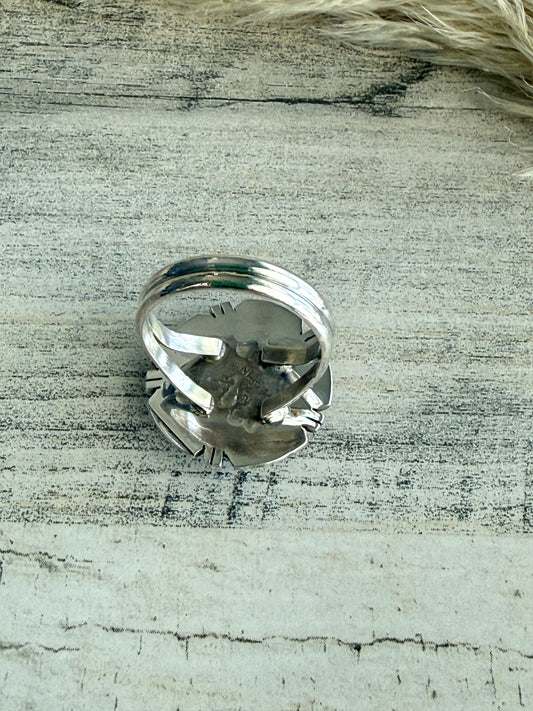 Native American Sonoran Gold Ring 9.5
