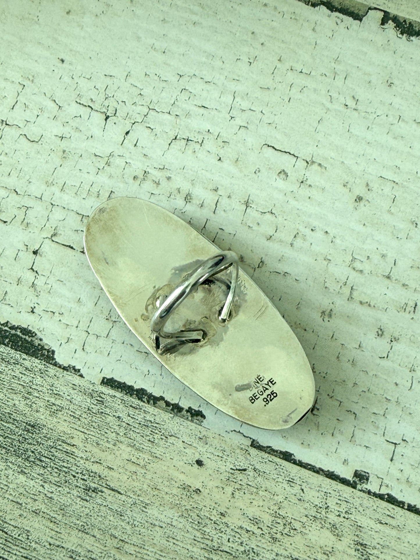 Native American Black Onyx Ring 7.5