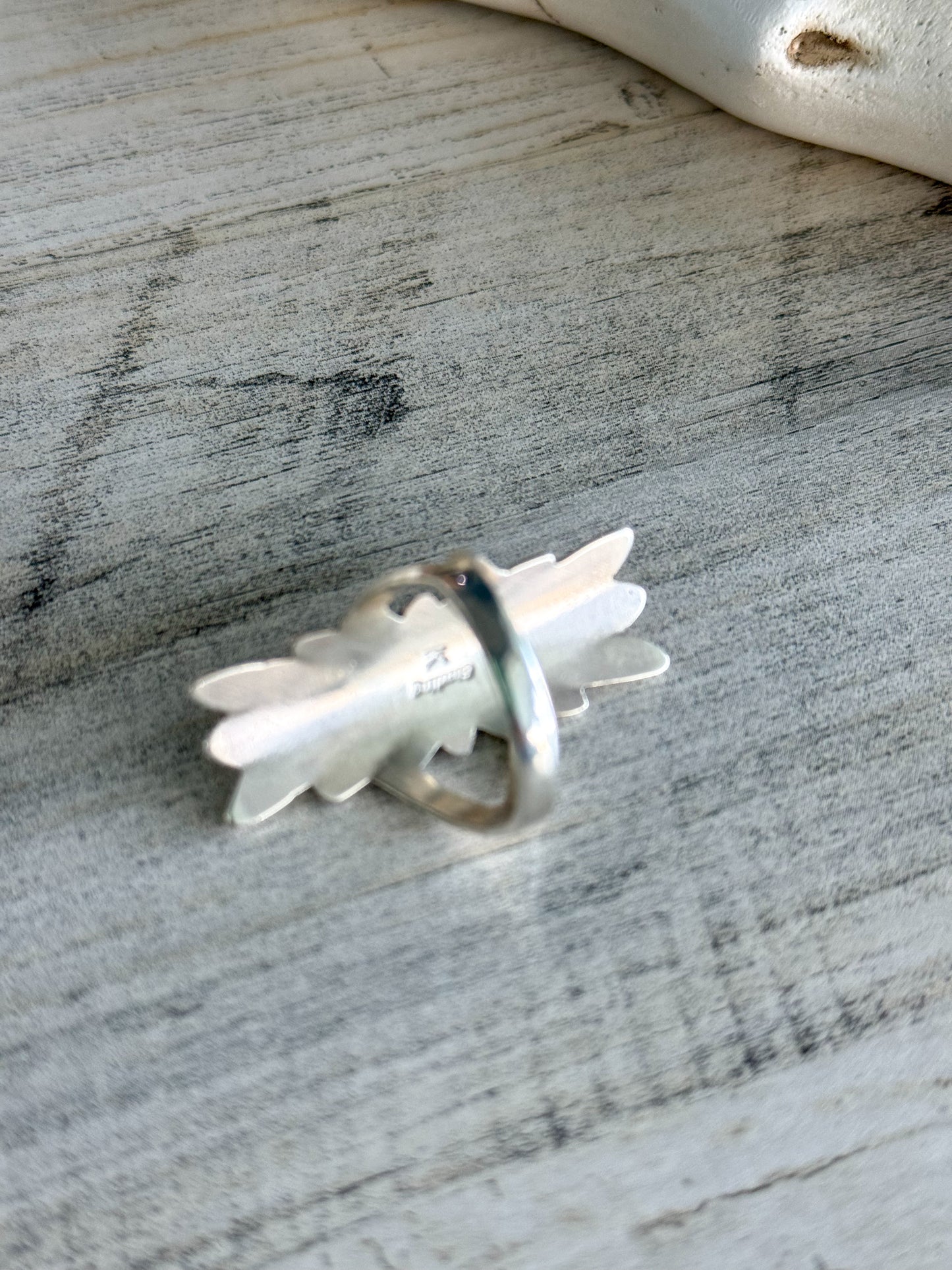 Native American Sterling & Turquoise Ring 9