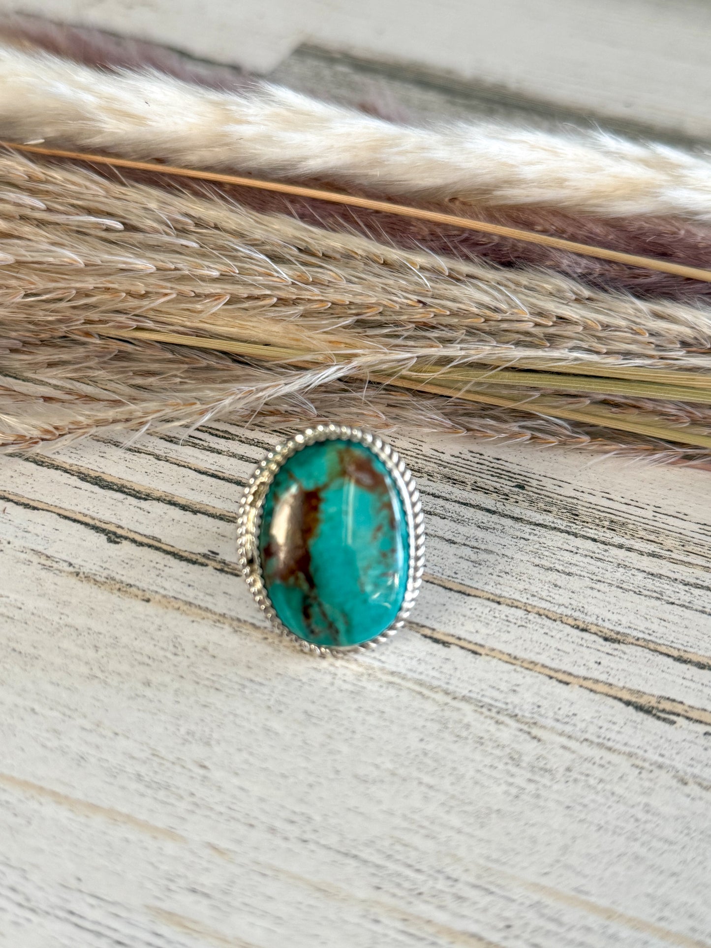 Native American Kingman Ring 8.5