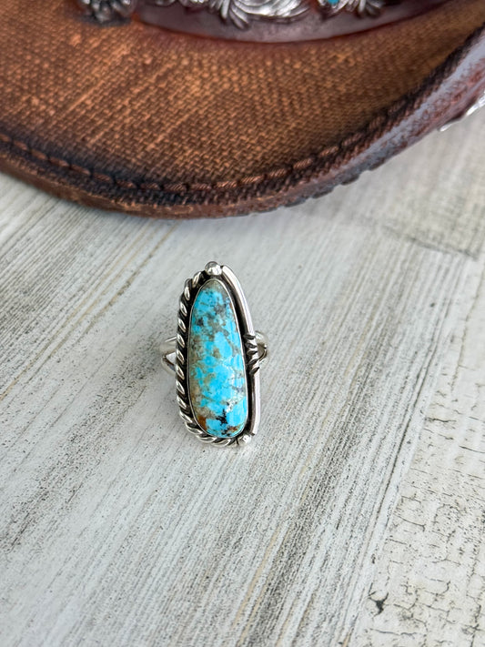 Native American Kingman Turquoise Ring 10