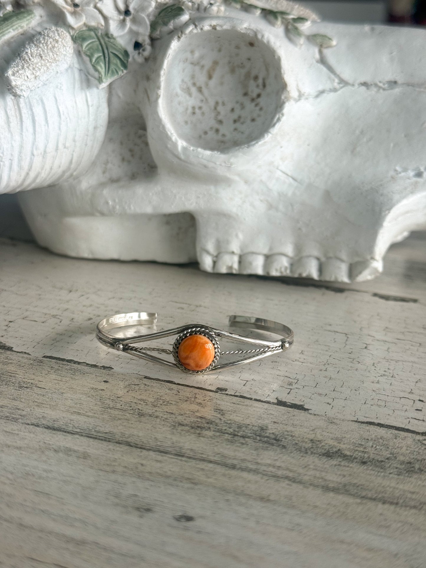 Native American Orange Spiny Cuff