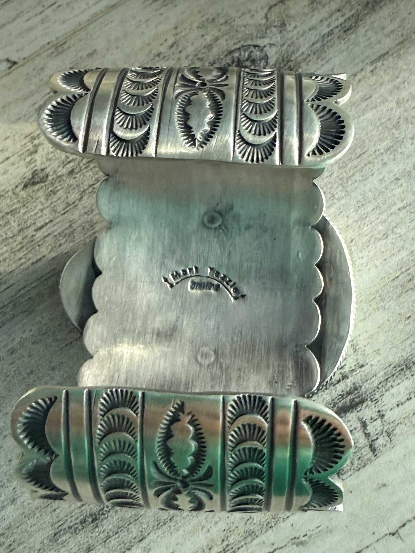 Native American Made #8 Turquoise Cuff 6-7/8"