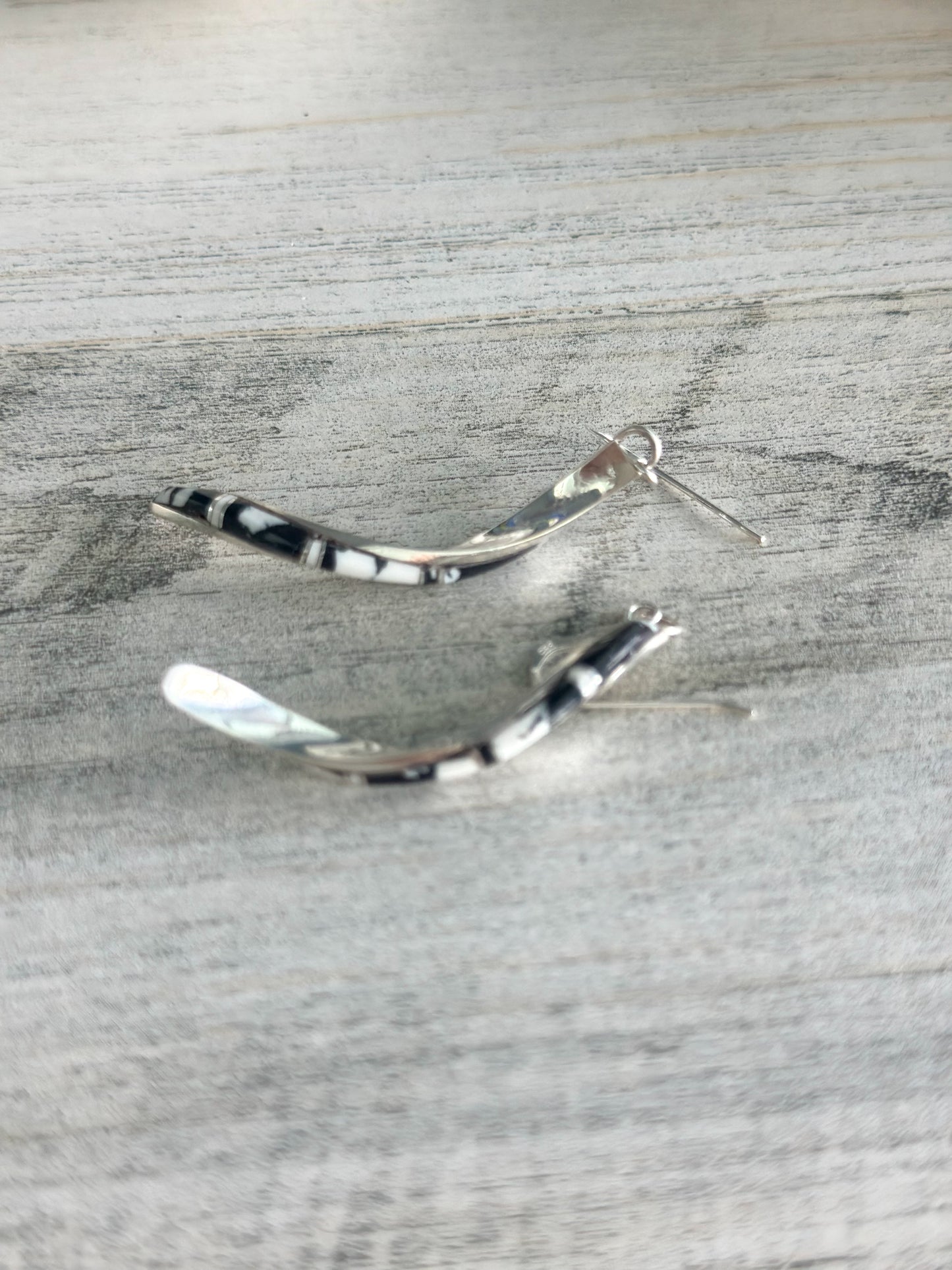 Native Made White Buffalo Earrings