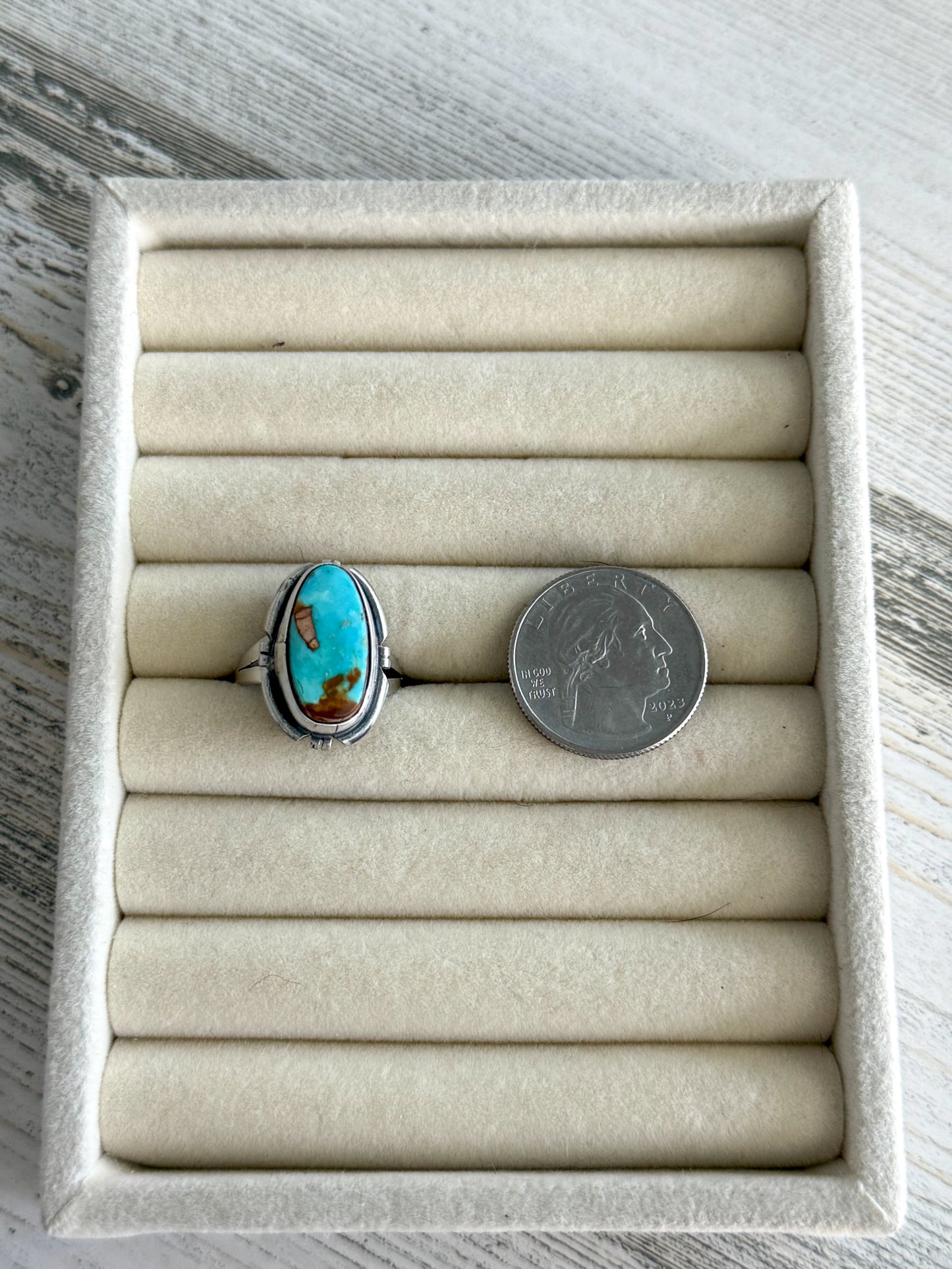 Native American Royston Ring 8