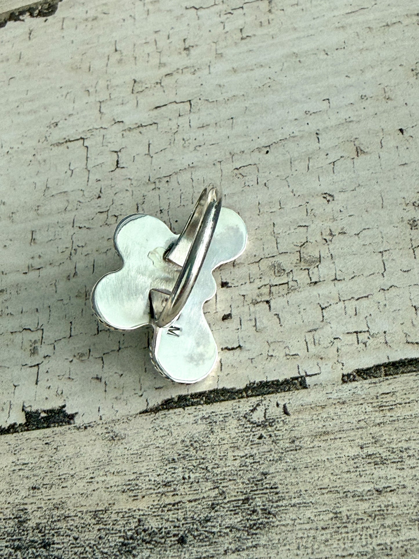 Native American Butterfly Turquoise Ring 9