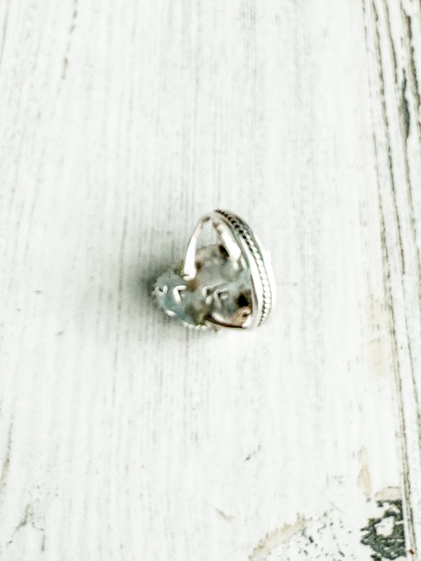 Native American Black Onyx & Turquoise Ring 9