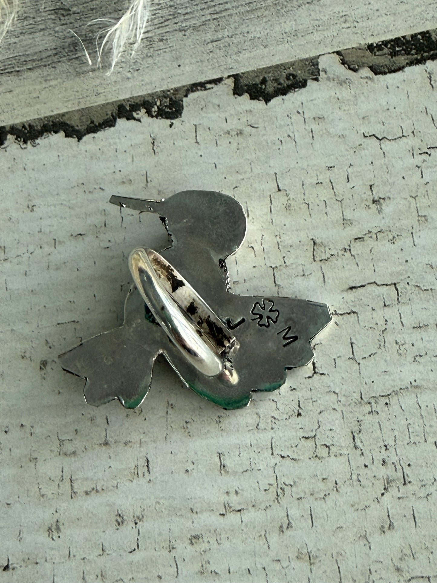 Native American Sonoran Gold Hummingbird Adjustable Ring