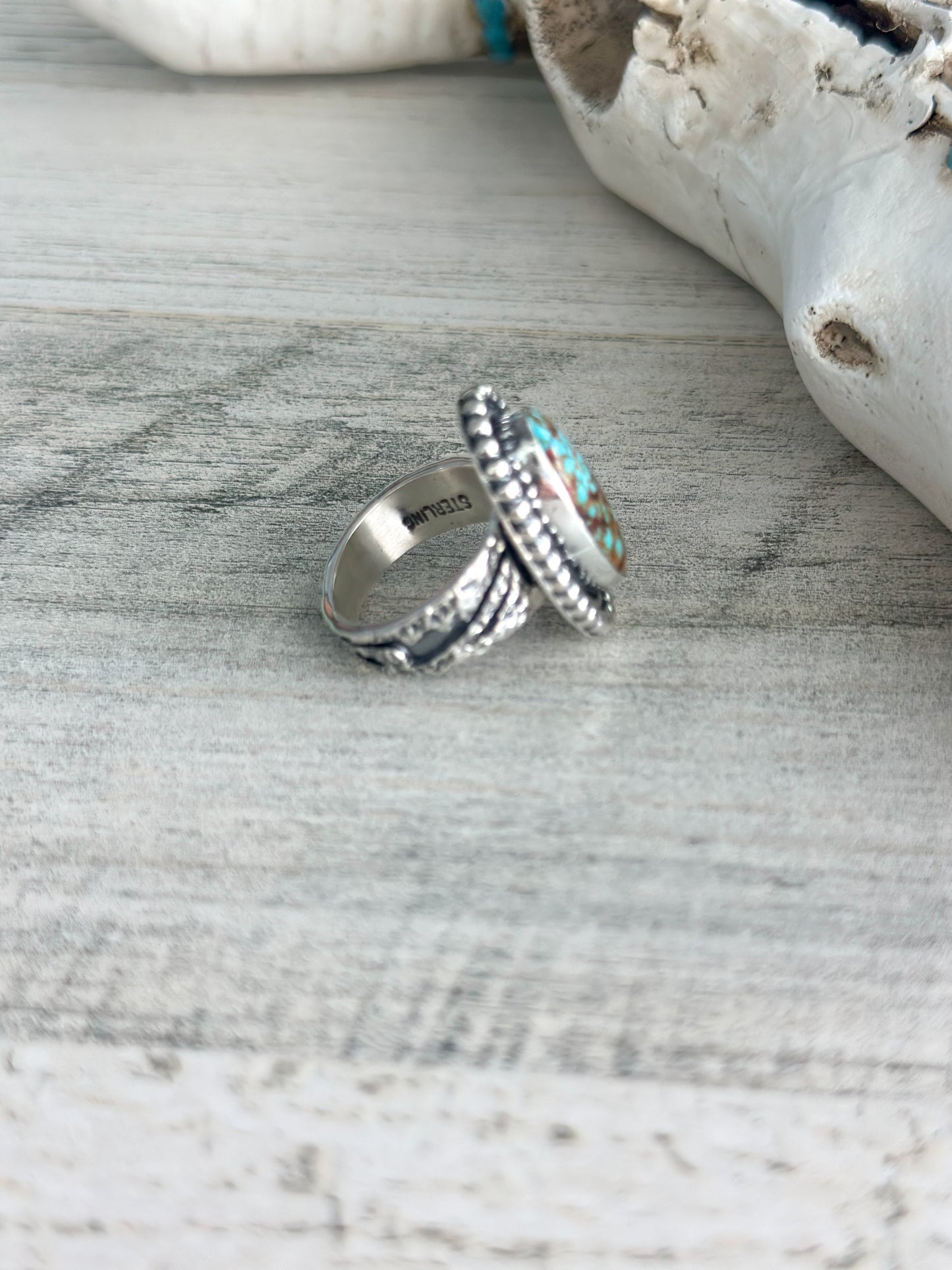Native Made Size 7 Kingman Ring