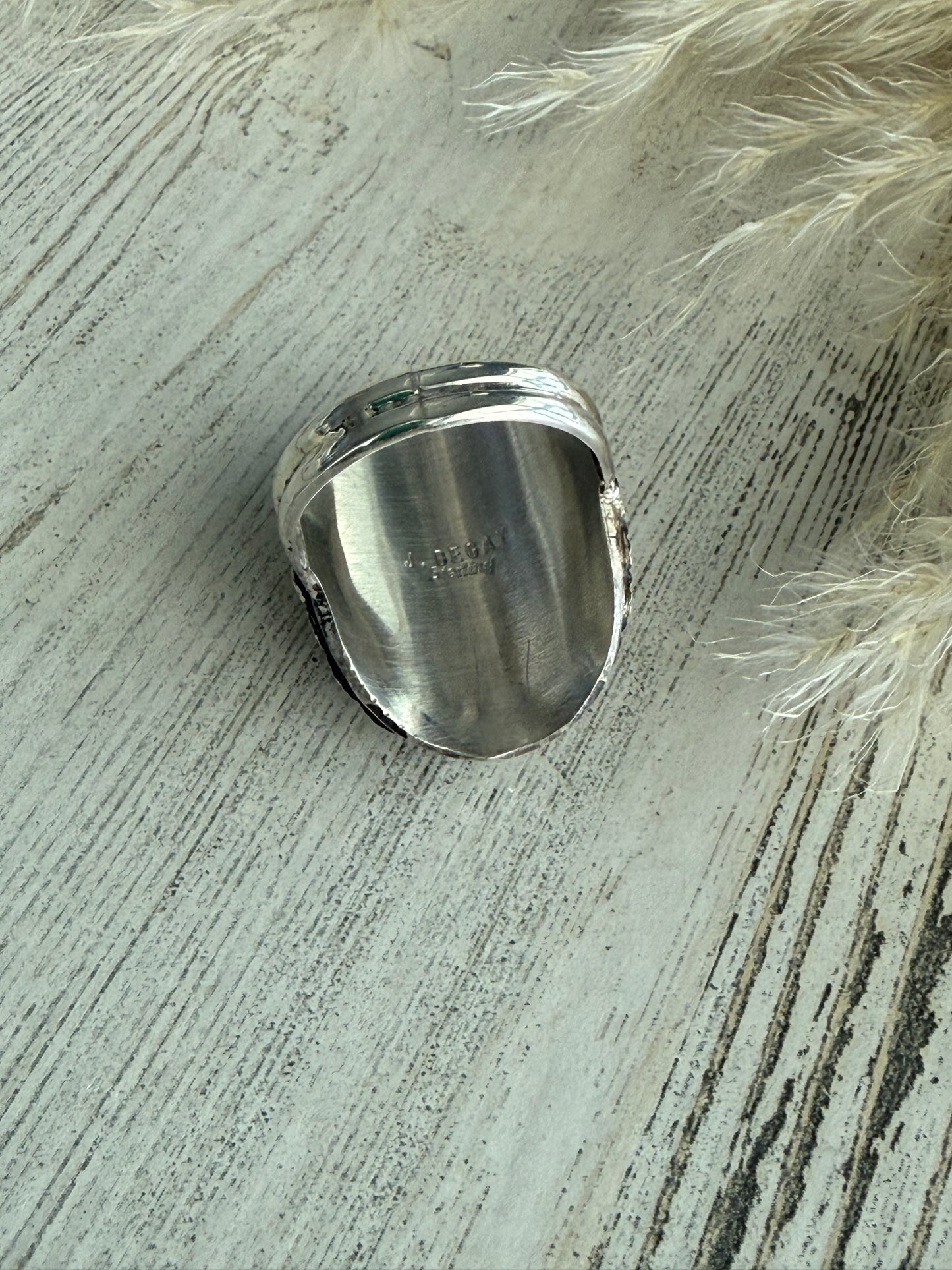 Native American Buffalo Sleeping Beauty Ring 13