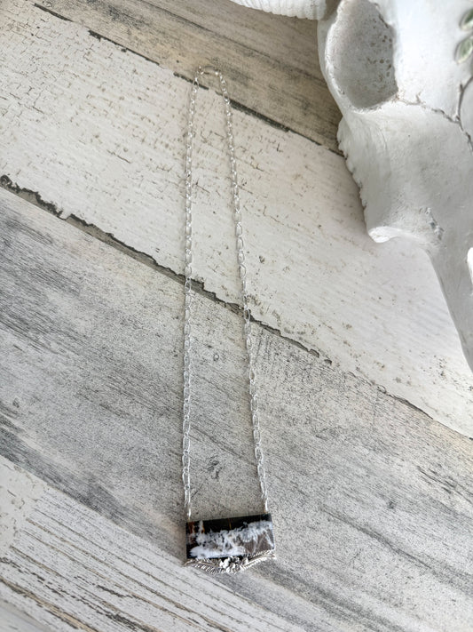 Native American White Buffalo Pendant 18" Necklace