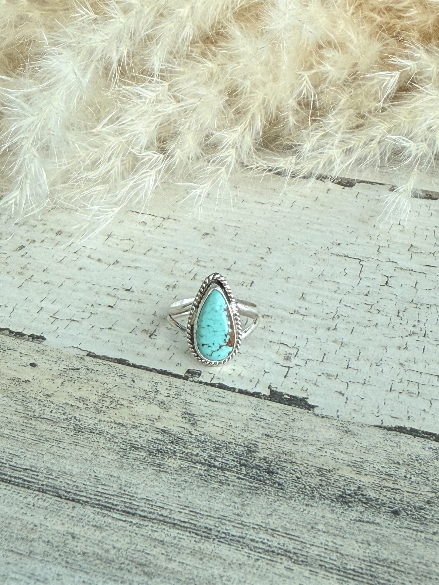 Native American Kingman Ring 6.5