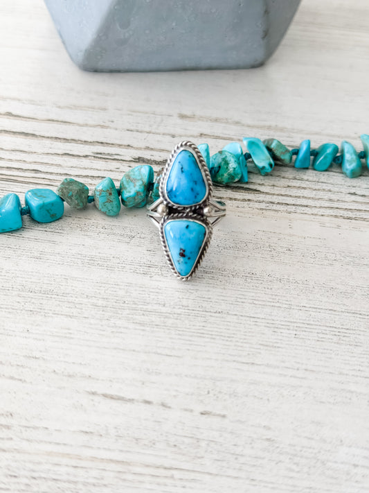 Native American Egyptian Turquoise Ring 7