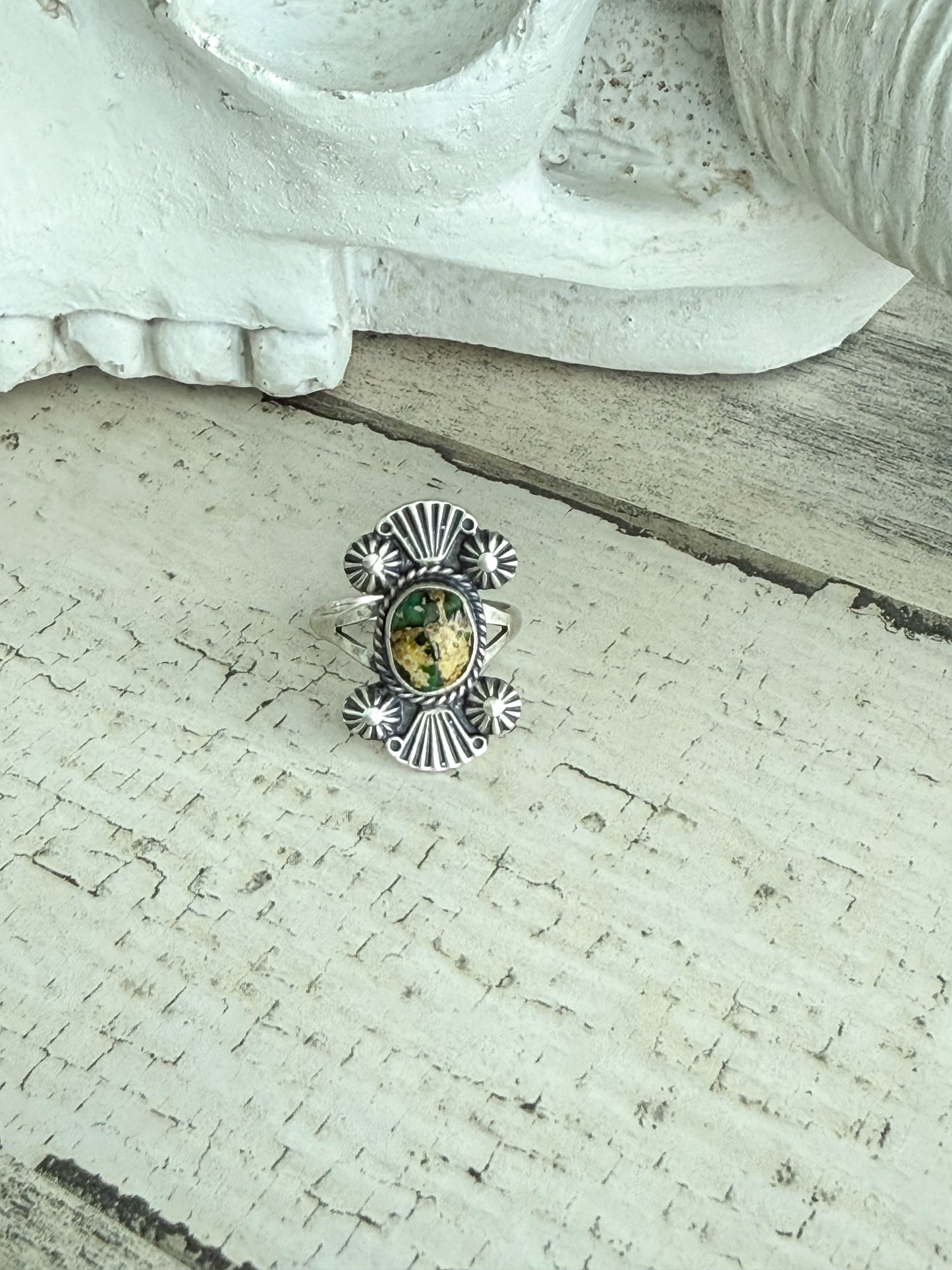 Native American Sonoran Gold Ring 9