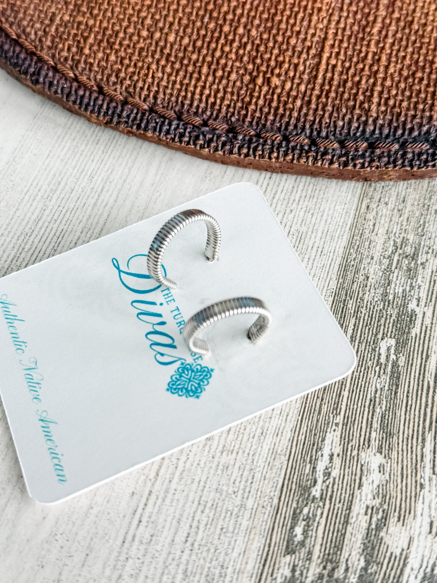 Native American Sterling Silver Hoop Earrings