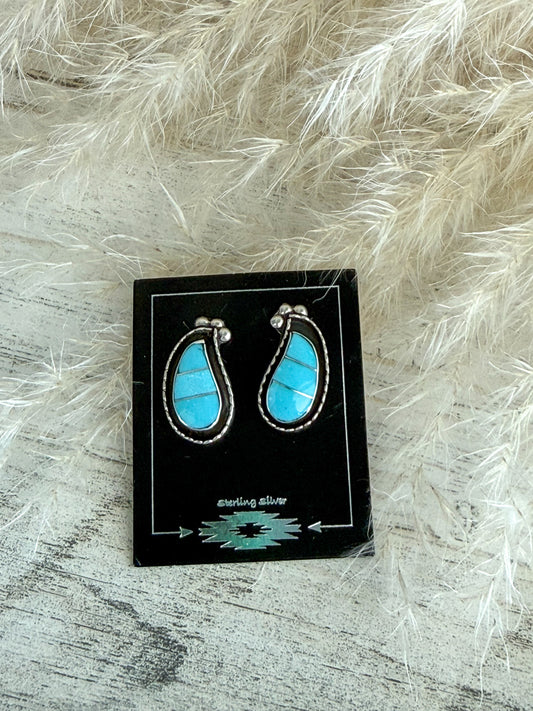 Native American Zuni Turquoise Earrings