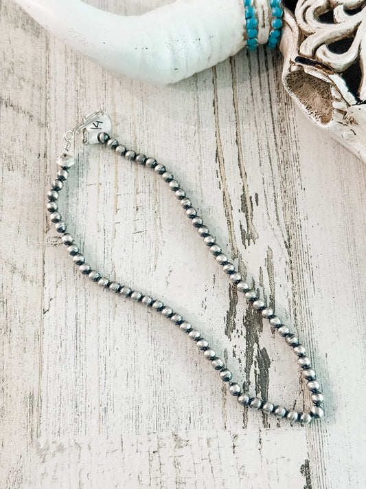 Native Made Navajo Pearls 14" 5mm