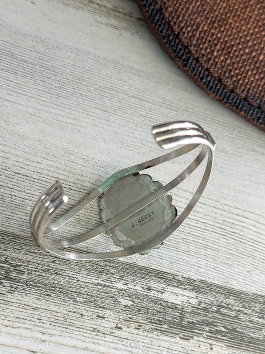 Native American Kingman Turquoise Cuff 6.25"