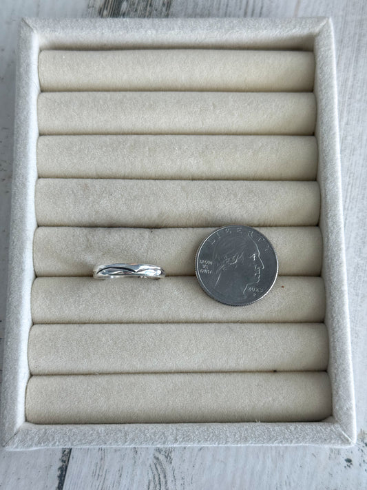 Native American Sterling Stamped Ring 7.5