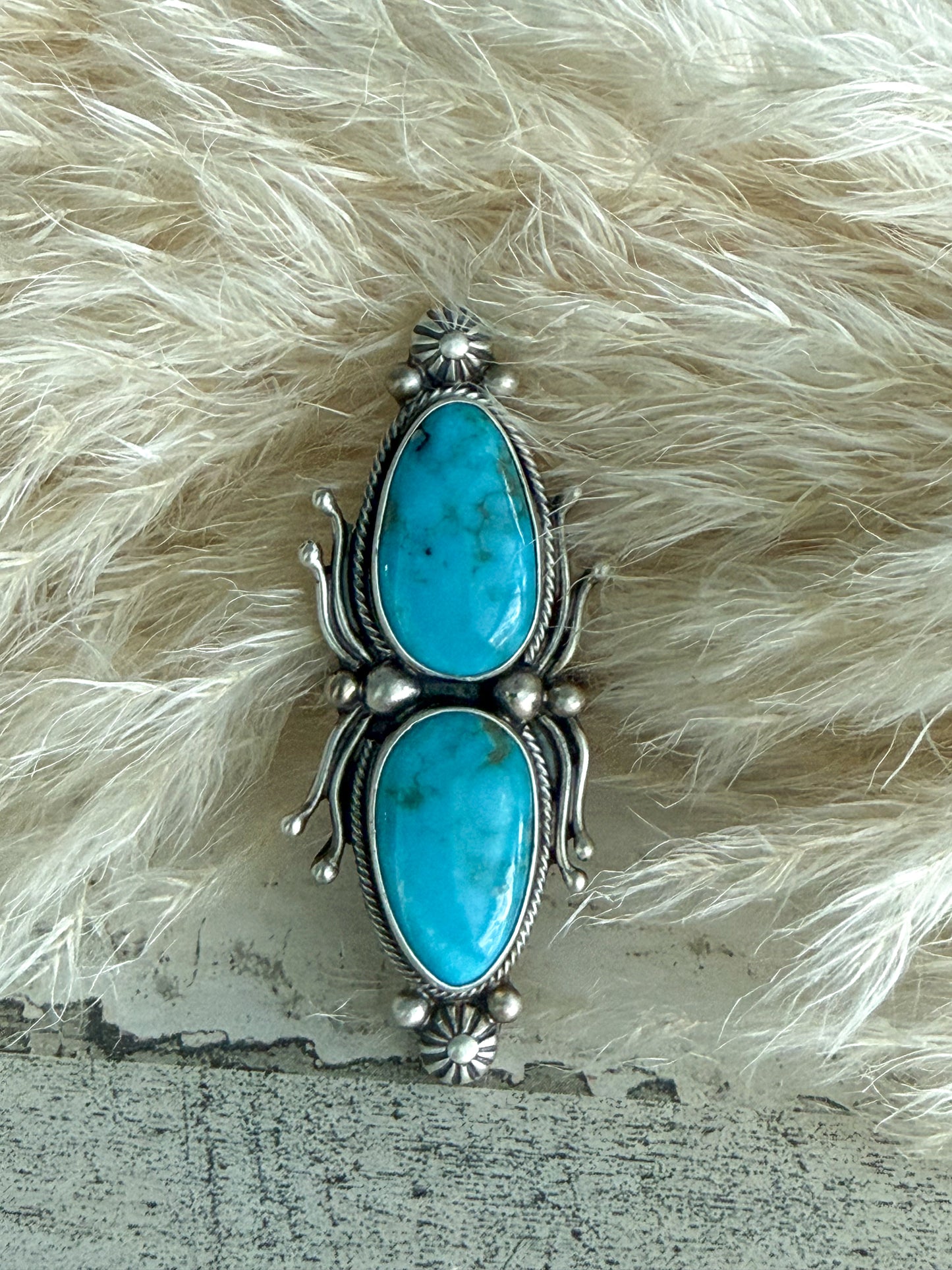 Native American Sonoran Gem Adjustable Ring