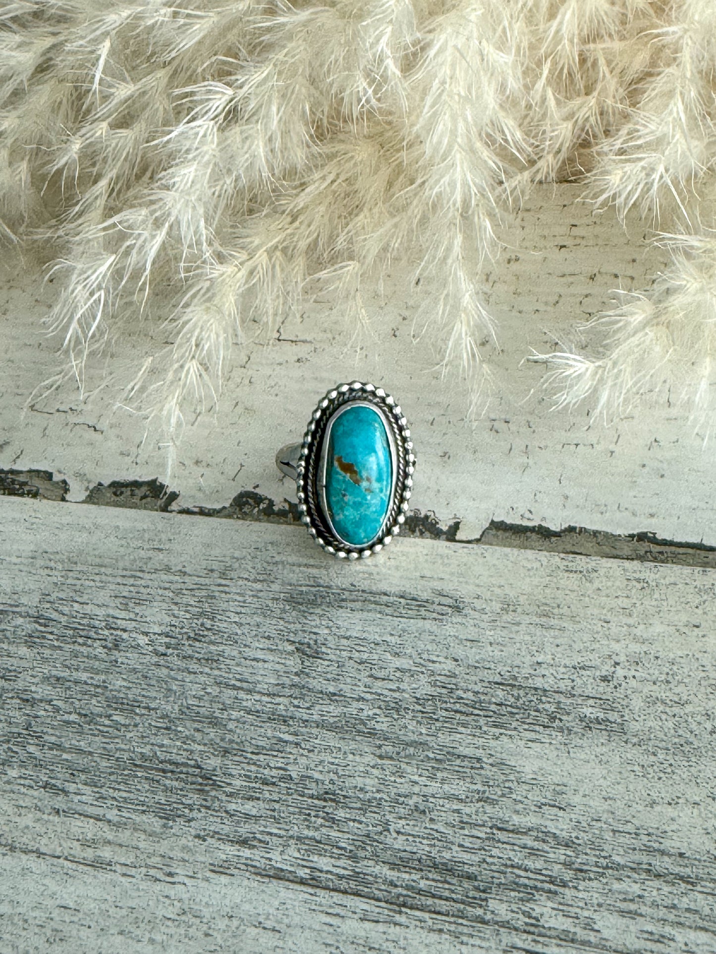 Native American Royston Turquoise Ring 8