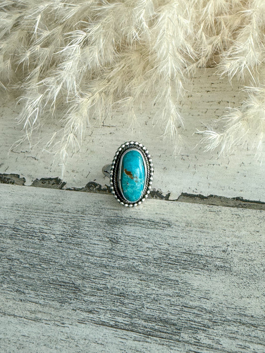 Native American Royston Turquoise Ring 8