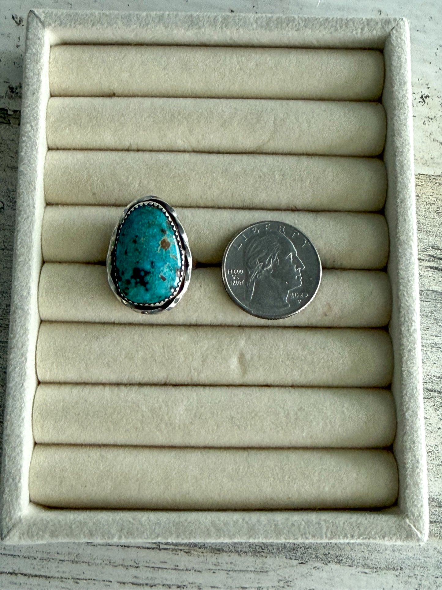 Native American Patagonia Turquoise Ring 8