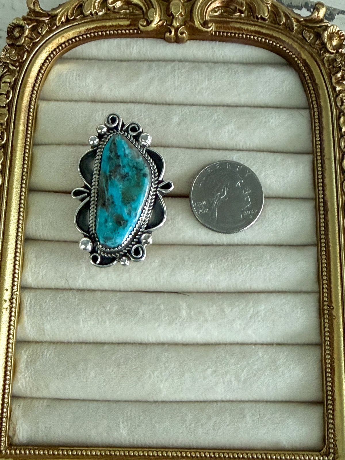 Native American Turquoise Ring 9