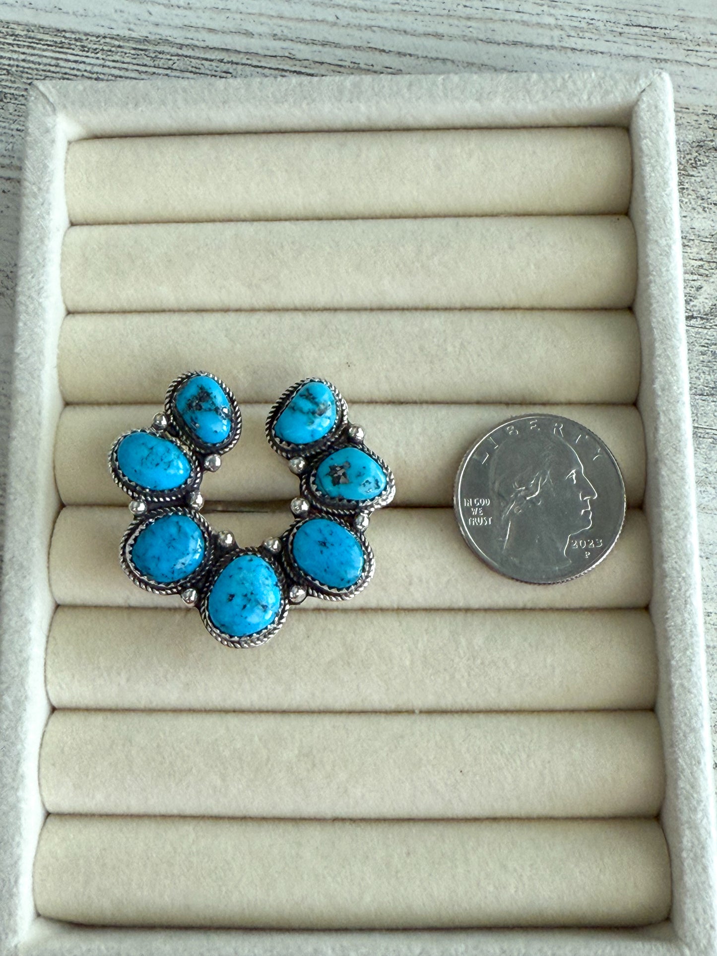 Native American Made Kingman Naja Ring 9