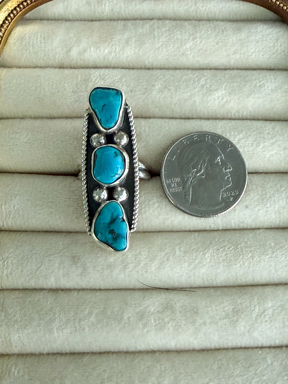 Native American Turquoise Ring 8