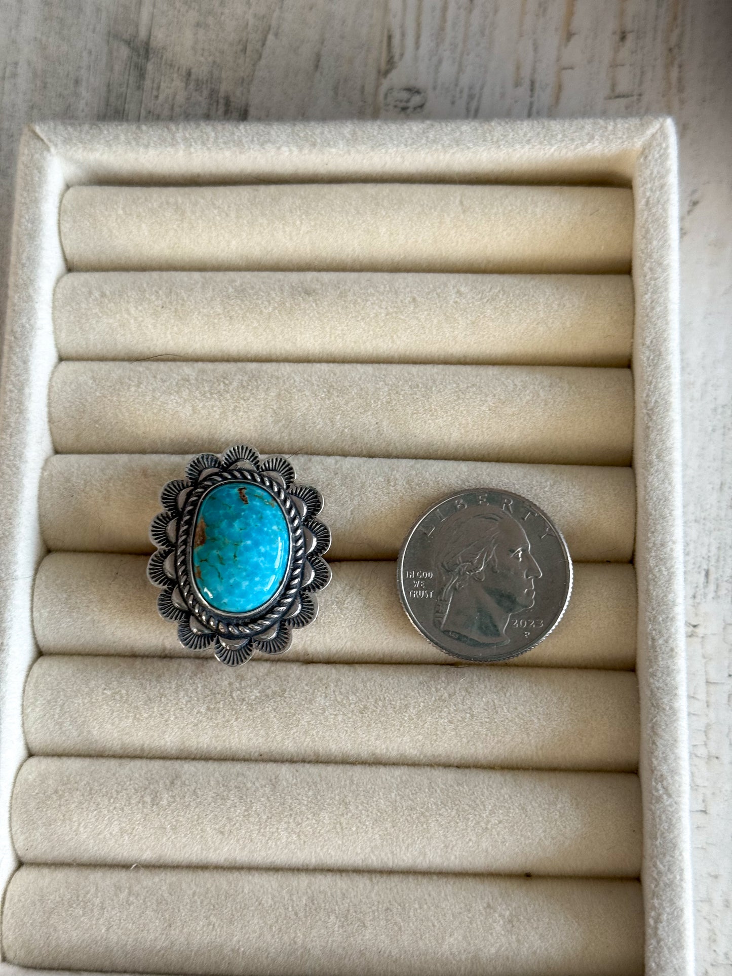 Native American Turquoise Ring 9