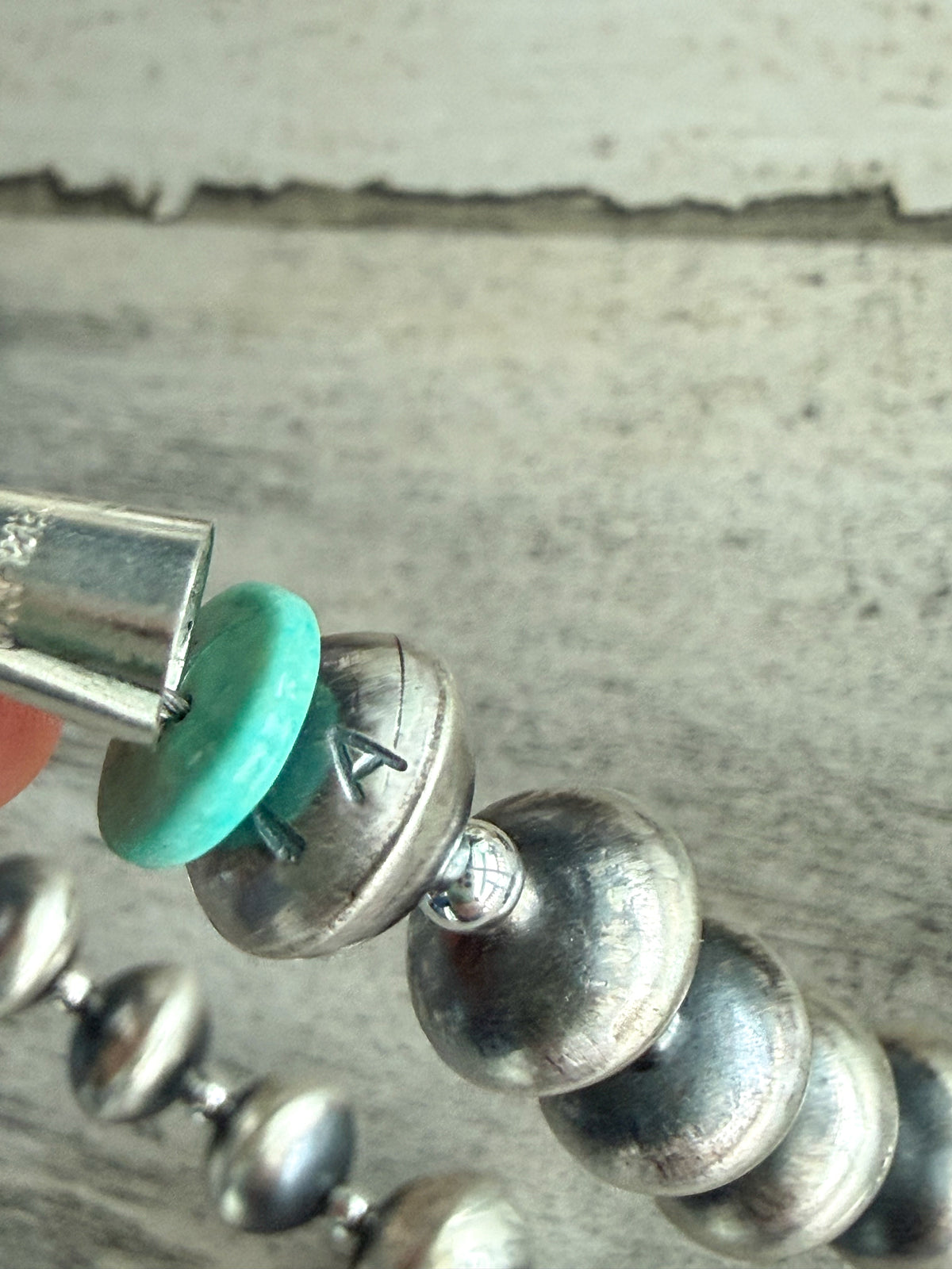 Native American Navajo Pearls 20" & Turquoise Set