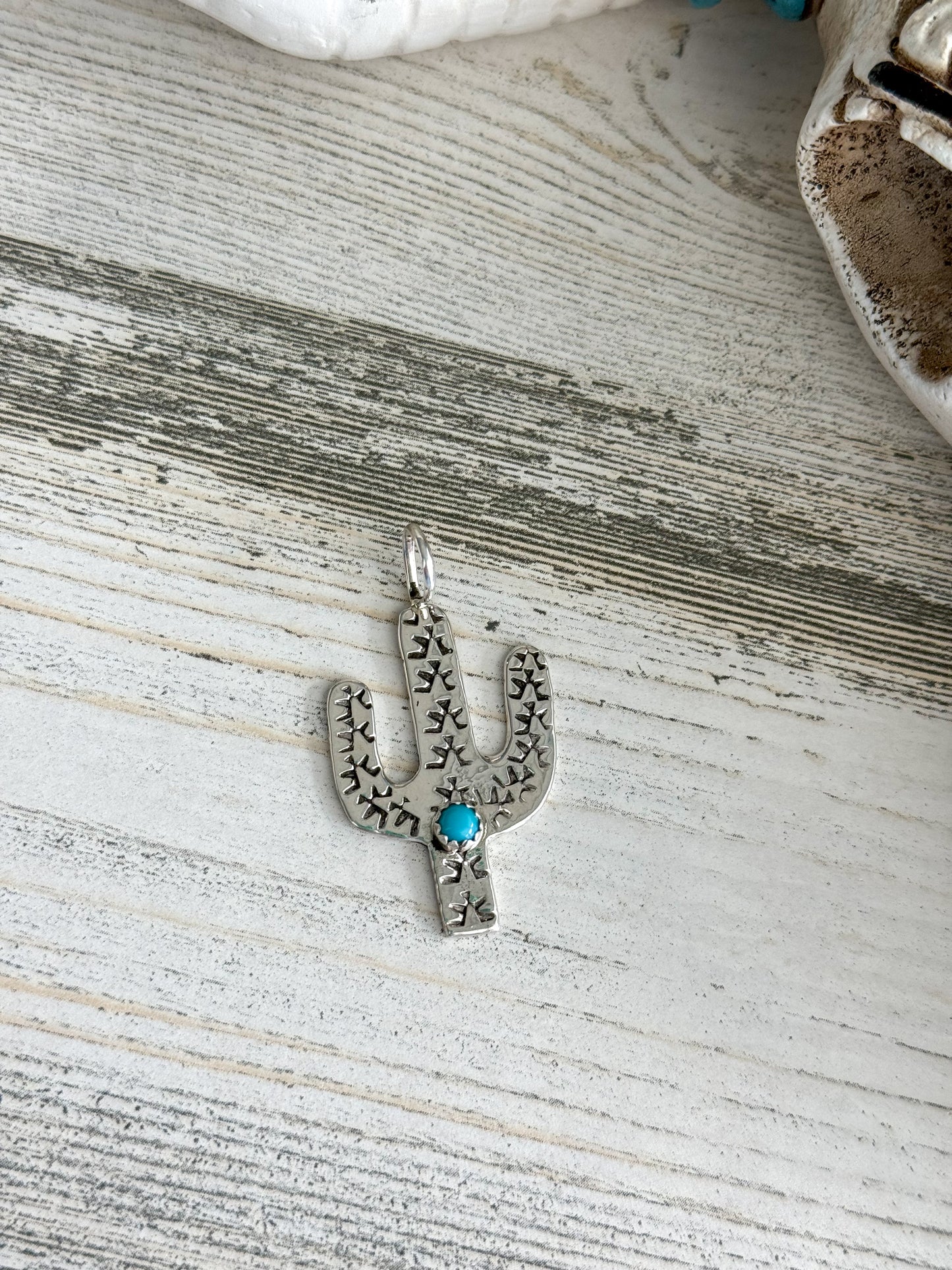 Native Made Cactus Pendant
