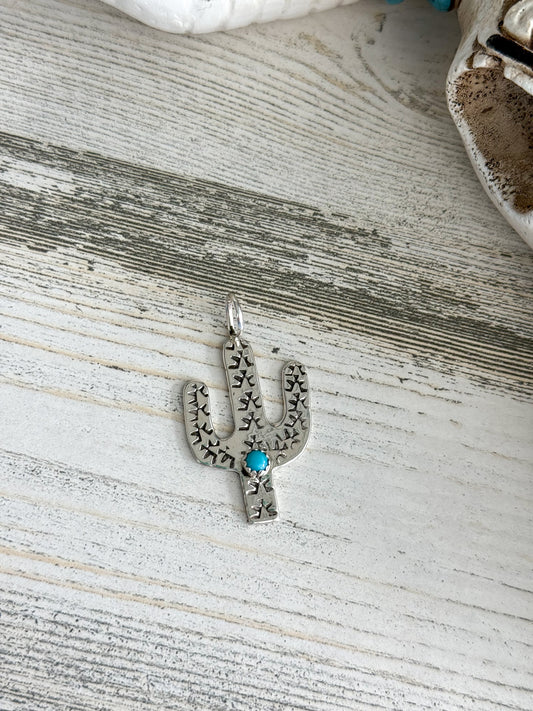 Native Made Cactus Pendant
