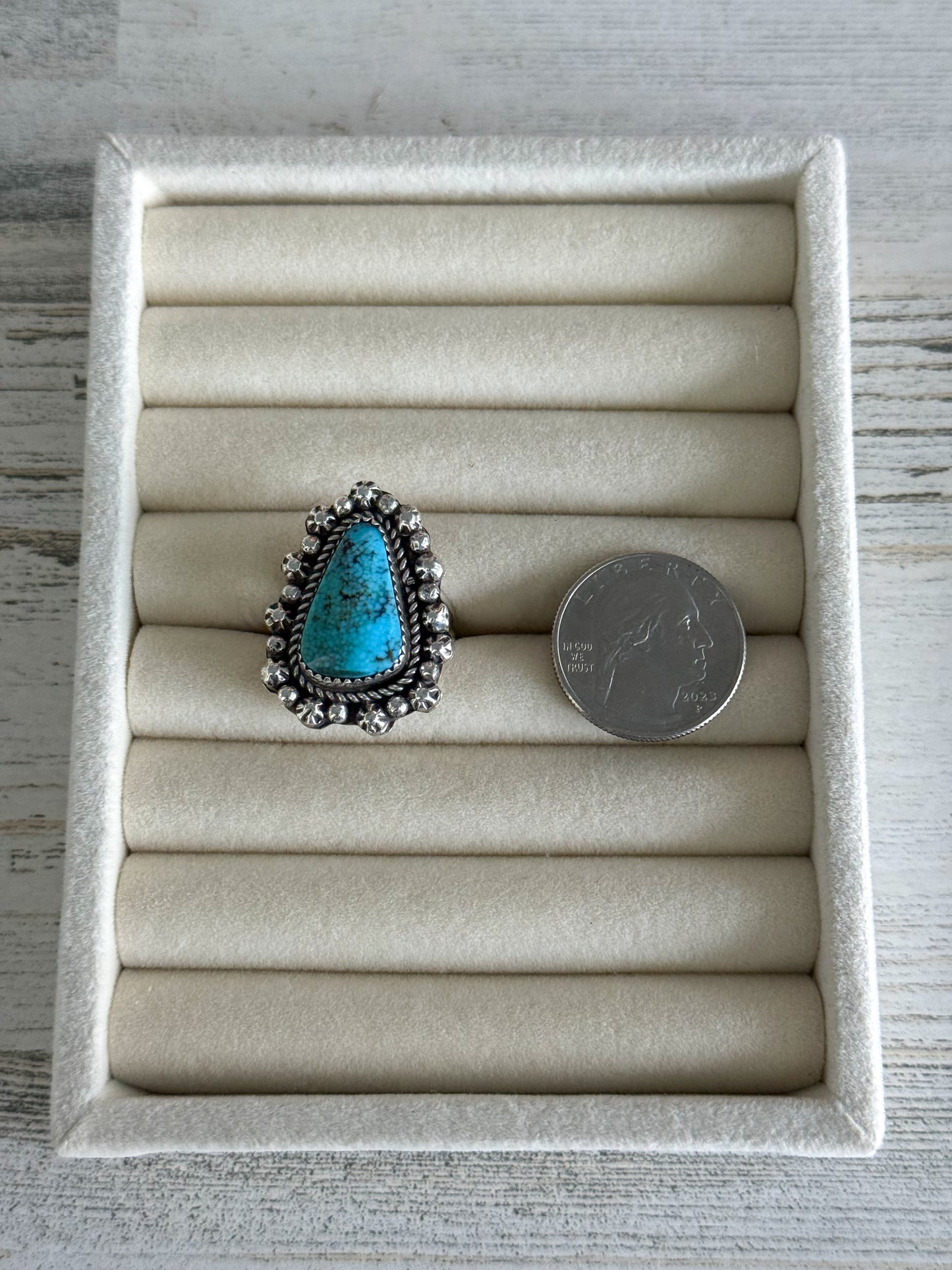 Native American Turquoise Ring 8