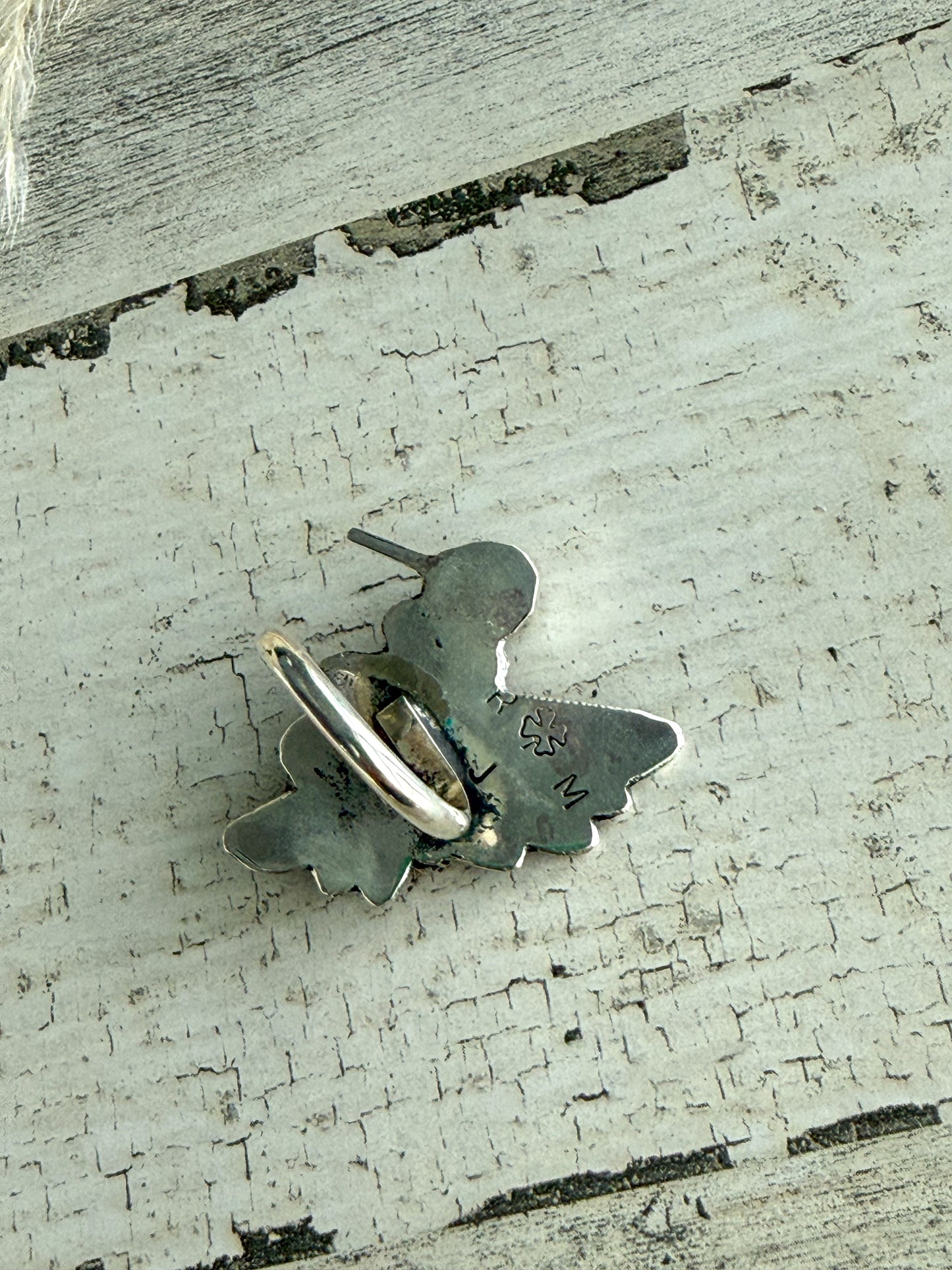 Native American Sonoran Gold Hummingbird Adjustable Ring