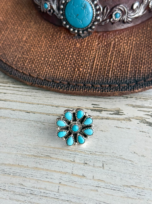Native American Turquoise Adjustable Ring