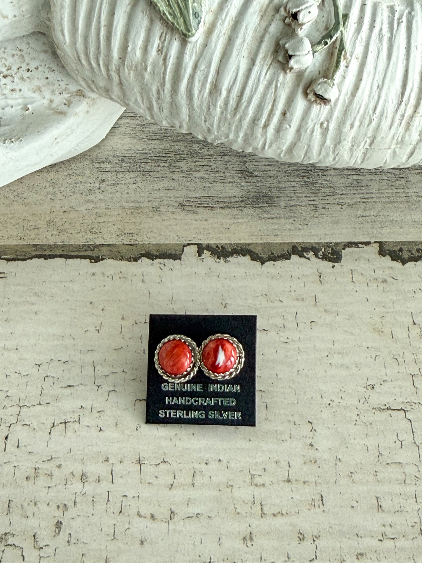 Native American Red Spiny Studs