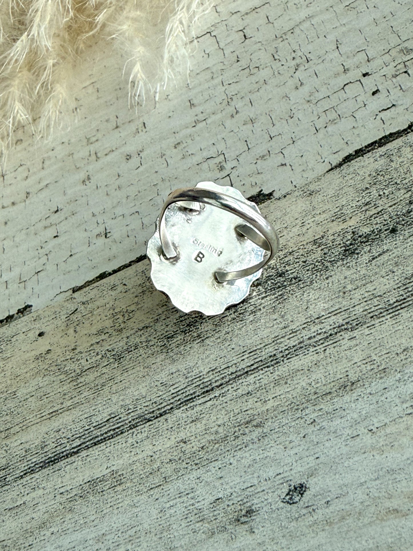 Native American Denim Lapis Ring 8