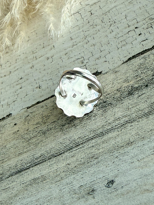 Native American Denim Lapis Ring 8