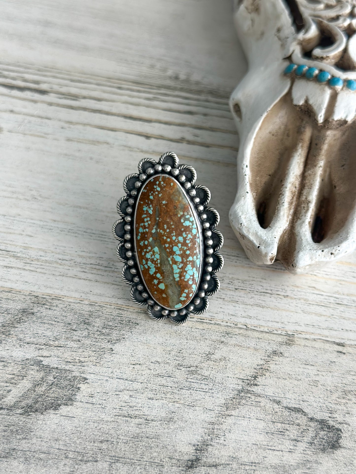 Native Made SS #8 Adjustable Ring