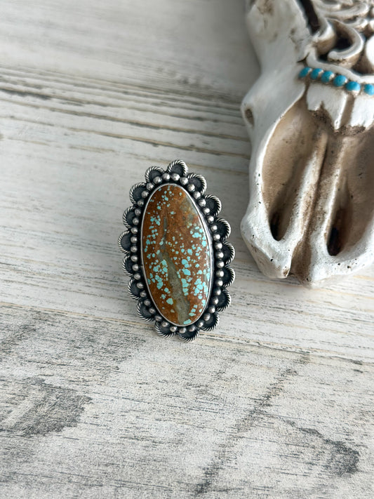 Native Made SS #8 Adjustable Ring