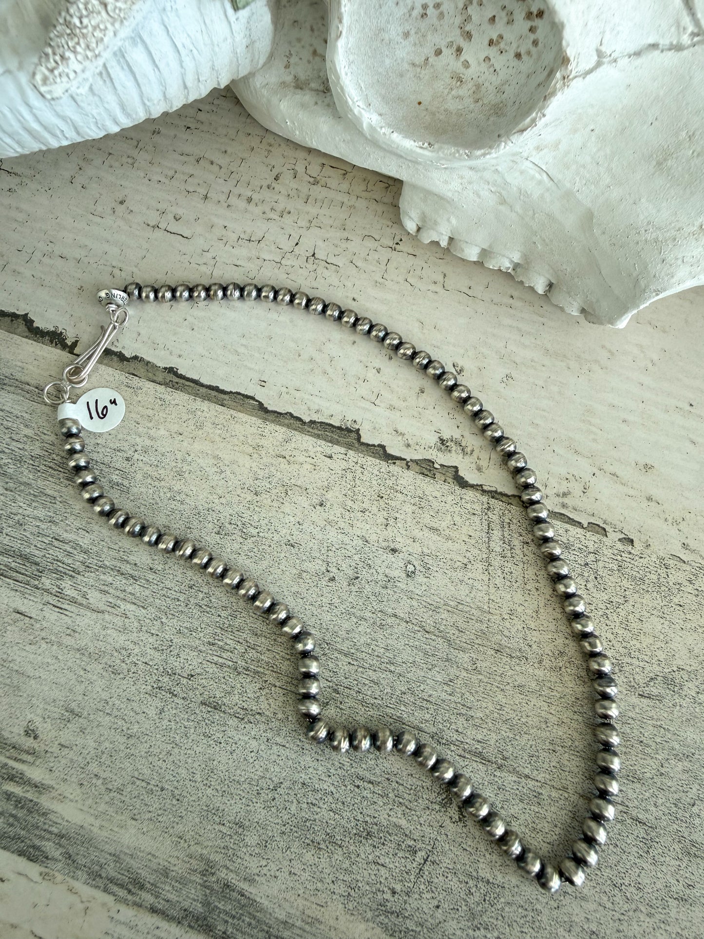 Native American Navajo Pearls 16" 5mm