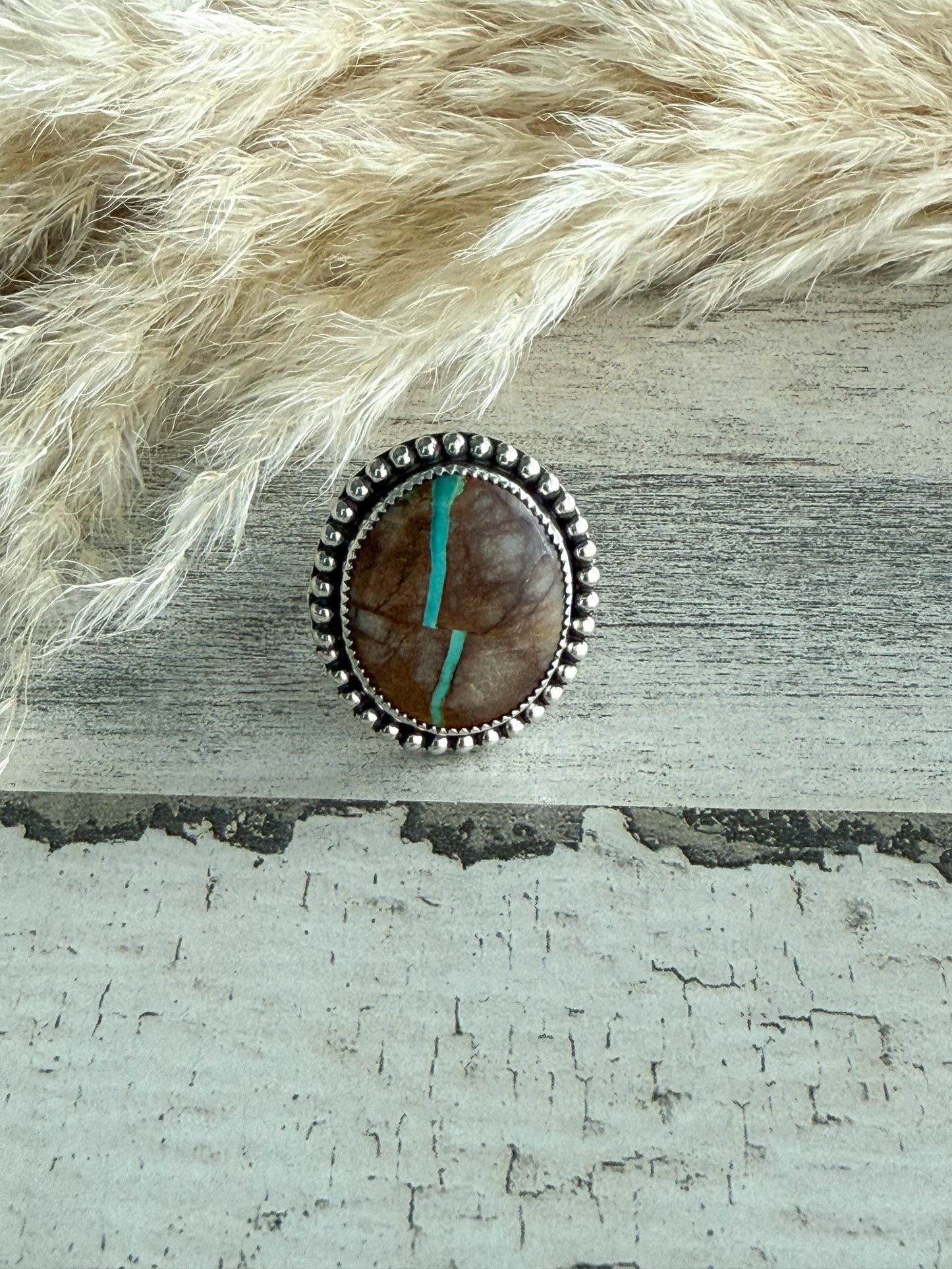 Native American Royston Ribbon Adjustable Ring